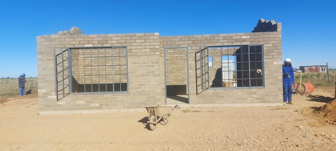 Front masonry elevation