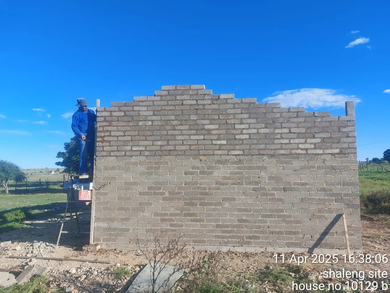 Masonry at wall plate stage